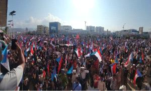 يحدث الان : أمواج بشرية تجتاح ساحة العروض بالعاصمة عدن احتفاءً بذكرى ثورة 14 أكتوبر