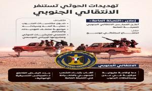 تهديدات الحـ,ـوثي تستنفر الانتقالي الجنوبي "إنفوجرافيك"