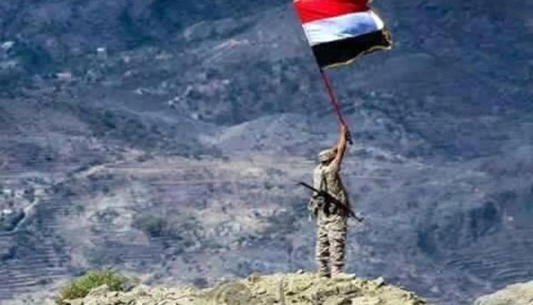 قوات الجيش تعلن تحرير 5 تباب استراتيجية في جبهة حيفان جنوب تعز   