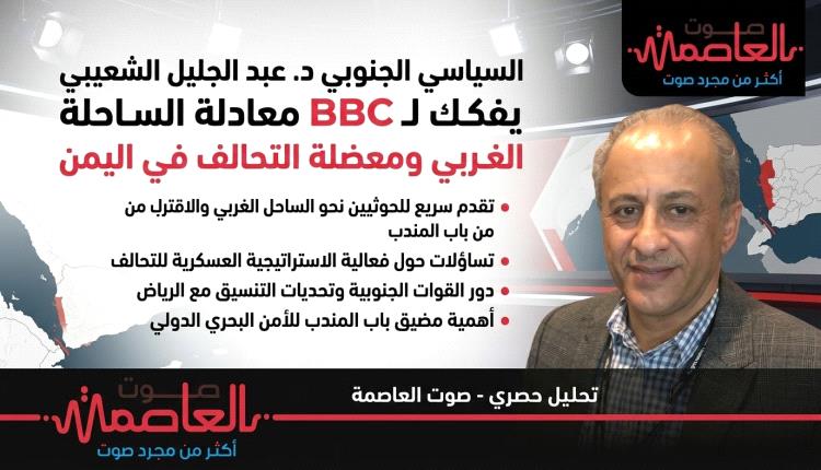 السياسي الجنوبي د. عبد الجليل الشعيبي يفكك لـ BBC معادلة الساحل الغربي ومعضلة التحالف في اليمن