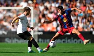 برشلونة يمطر شباك فالنسيا بخمسة أهداف