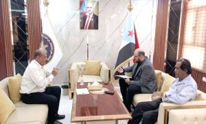 هرهرة يلتقي رئيس تنفيذية انتقالي حضرموت ويبحثان مستجدات المحافظة