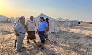 السقاف والصوفي يتفقدان مخيم رأس عمران ويبحثان احتياجات النازحين