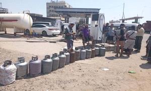 7400 أسطوانة غاز منزلي توزع في عدن الأحد